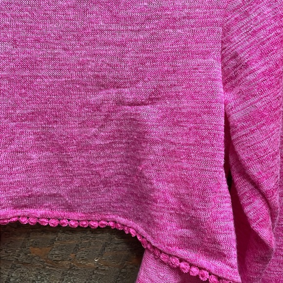 Freestyle Revolution Girls' Open Cardigan Tie Front Heathered Pink Size 10 NWT - Picture 13 of 14